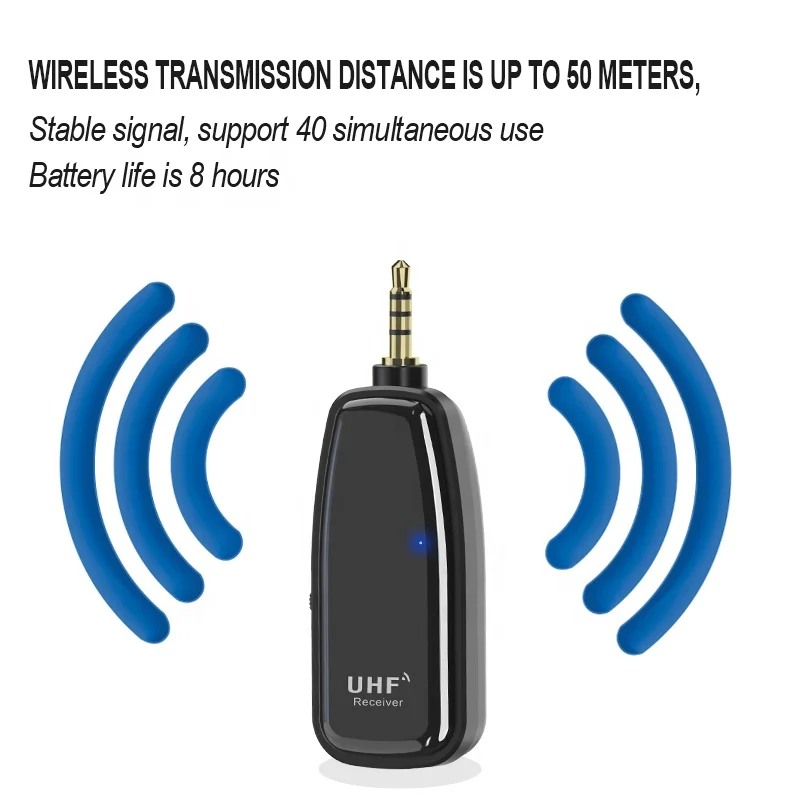 Uhf Wireless Saxophone Microphone System Clip On Musical Instruments Wireless Receiver Transmitter For Saxophone Trumpet