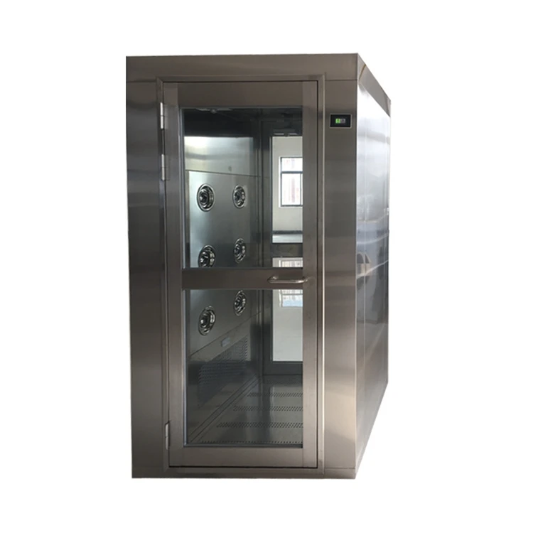 maintain purity blow microscopic dust medical air shower door box air shower