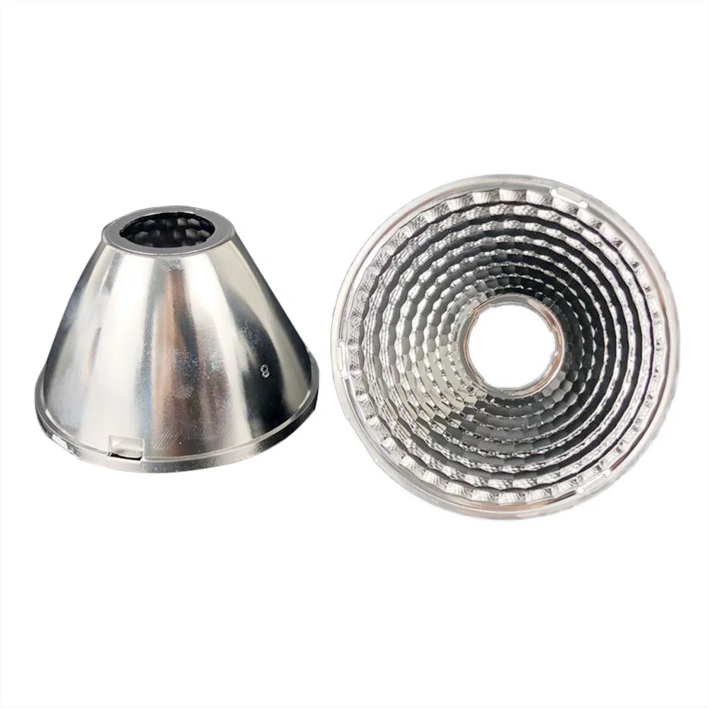 PC vacuum plated 15/24/38/60 degrees COB reflector cup LED reflector for Down light /Spotlight/Ceiling light/track lights