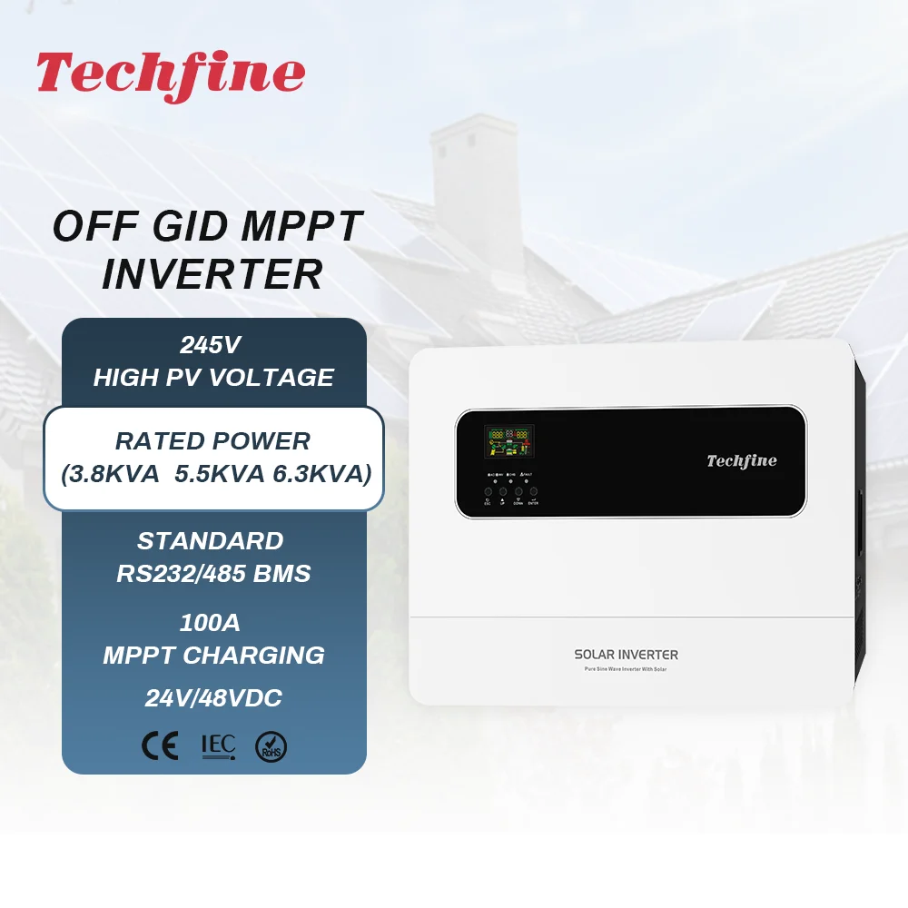Новое поступление высокое напряжение 245vdc 3kw 4kw 5kw 8kw 10kw инвертор с разделением фазы отключения солнечной энергии чистая Синусоидальная волна 100a mppt