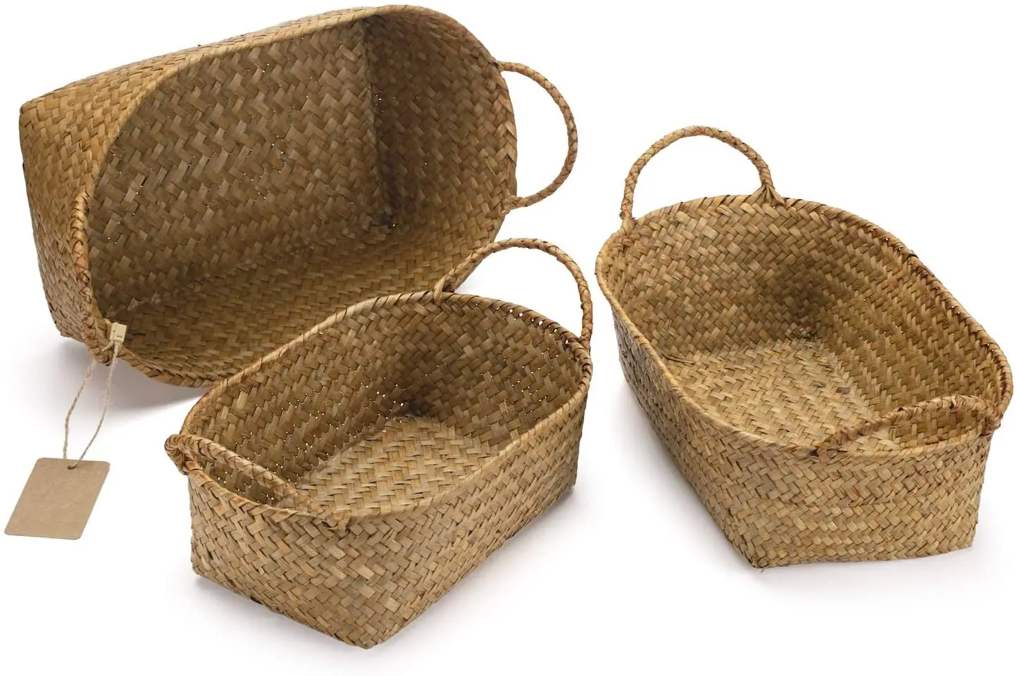 Best Selling Home Decor Water Hyacinth Baskets Natural PC Material Economical Storage Solution for Kitchen Handmade in Vietnam