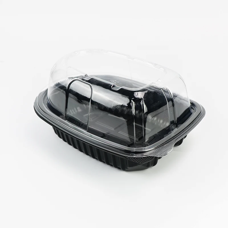 Plastic Rotisserie Grilled Turkey Container With Anti-Fog Dome Lid Roasted Chicken Take Out Carrier Roast Chicken Food Container
