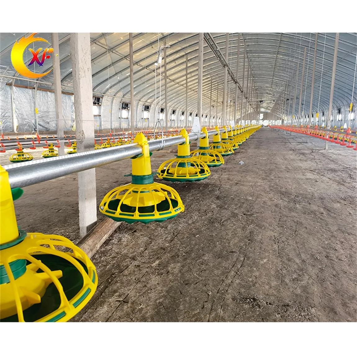 Broiler Water Drinking Feeding Line Automatic Breeding Equipment