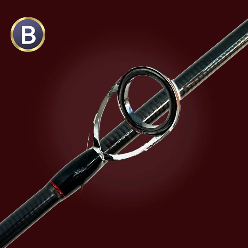 OEM ODM One Section Saltwater Shore Jigging Rod Fuji Reel Seat Toray ultralight Carbon Fiber blank carbon jigging solid pole