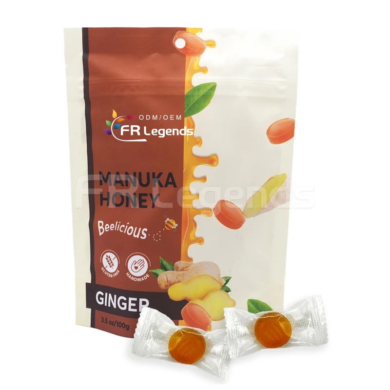 OEM Wholesale Natural Honey Nootropics Supplements Replenish Energy Honey Ginseng Hard Candy
