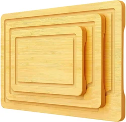 Wholesale Large Bamboo Wood Cutting Board Custom Logo Organic Kitchen Bamboo Cutting Board For Kitchen Chopping