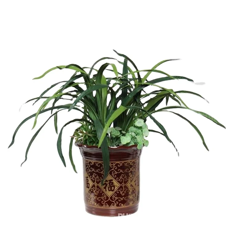 Artificial Gladiolus Leaf Green grass Long Artificial Grass Plants Latex real touch Silk flowers Leaves Home Wedding Office