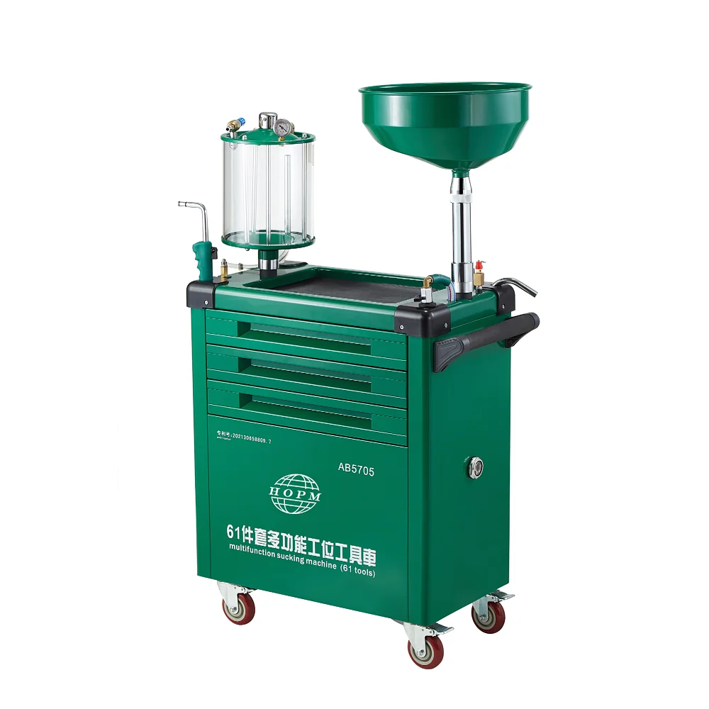 Car Parts Green Color 10L Capacity Pneumatic Oil Extractor Waste Oil Changer Drainer with 61pcs Multifunctional Sucking Tools