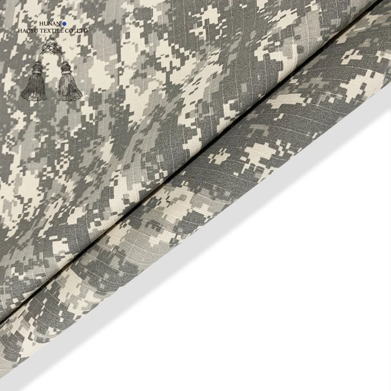 100% cotton UCP urban camouflage printed ripstop fabric for uniform, combat jacket, pants etc