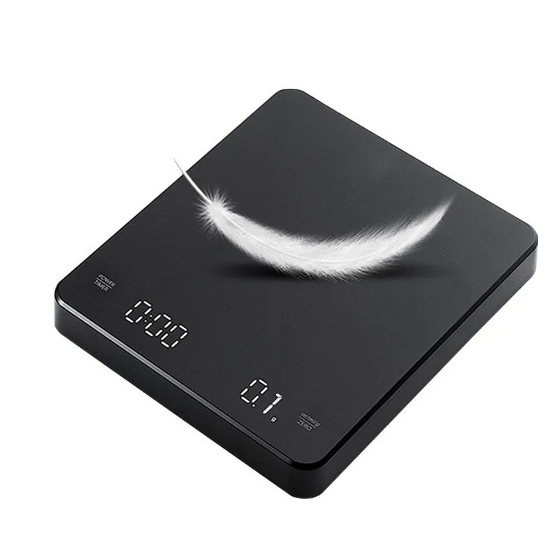 Kitchen Scale Precision Electronic Scale with Timer LED Digital Smart Digital Drip Electronic Coffee scale