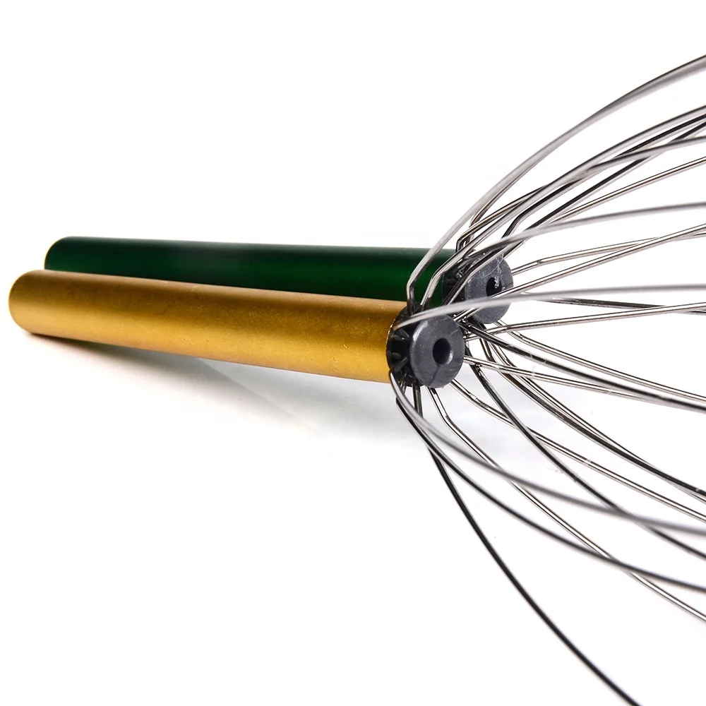 Handheld Plastic Stainless Steel Head Scalp Massager Wire Metal Spider Claw Relaxation Octopus Head Massager