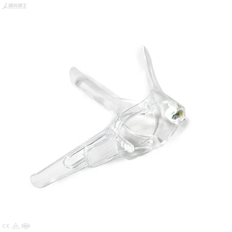 Disposable plastic medical vaginal speculum with french type for gynaecologic examina