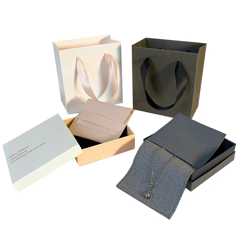 High End Jewelry Packaging Boxes Can Be Customized Ring Luxury Jin Bracelet Jewelry Custom Chain Necklaces Logo Packing