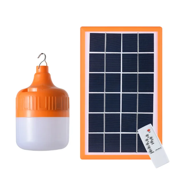 20w 40w 60w 80w Indoor Rechargeable Portable Smart Camping Usb Charger Solar Led Flash Hanging Lamp Lighting Solar Light Bulb