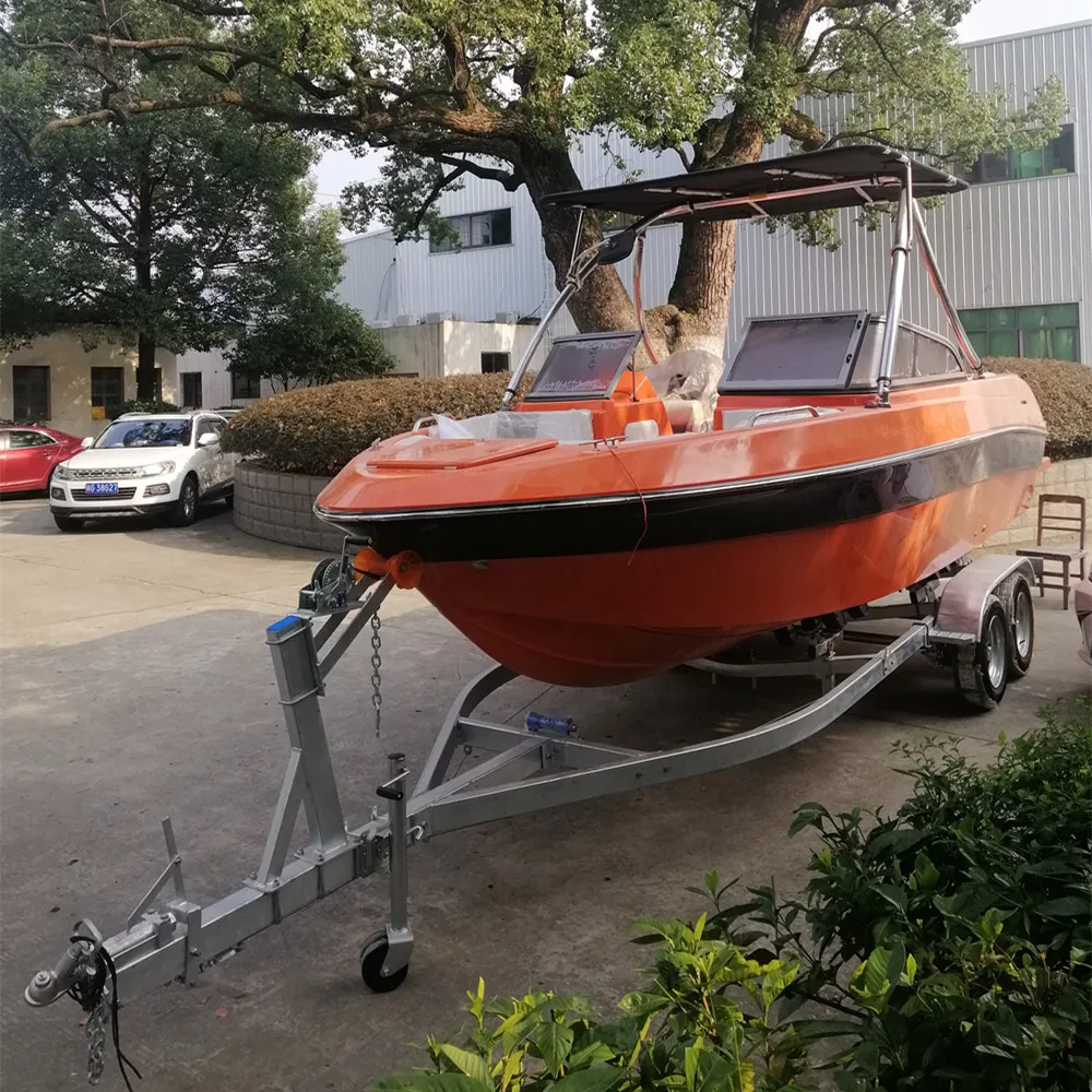 22ft 6.2 m leisure sport luxury yacht boat fishing vessel fiberglass boat for 8 people