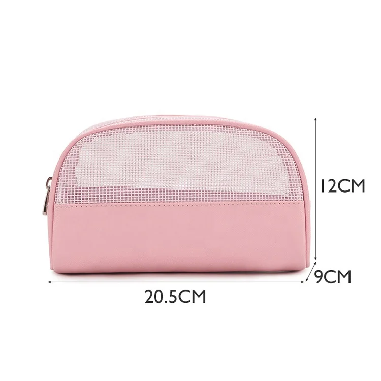 Leather Makeup Bag Cosmetiqueras Make Up Bag Pu Vegan Leather Travel Cosmetic Pouch Toiletry Bag