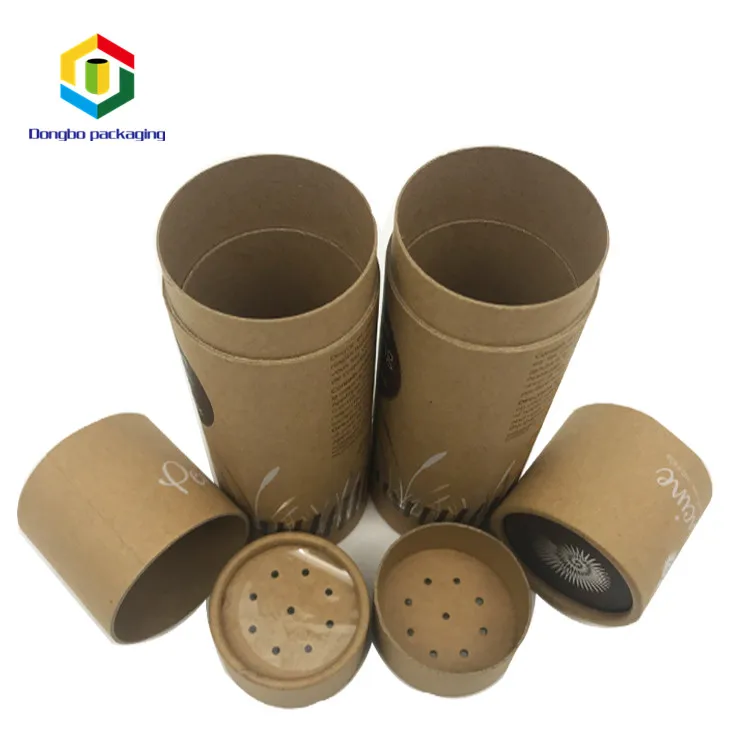 Manufacturer Custom Cosmetic Biodegradable Makeup Compact Powder Case Paper Container