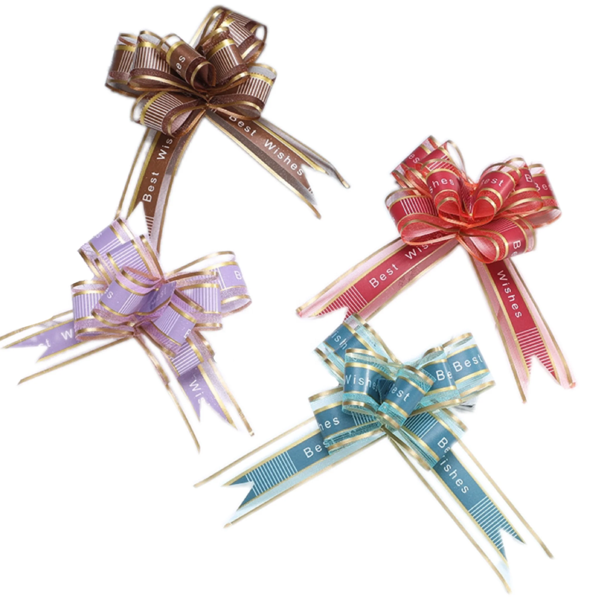 Manufacturer Hot Sale Pull Bow Gift Wrap Ribbon Wholesale Wedding Party Birthday Flowers Decoration