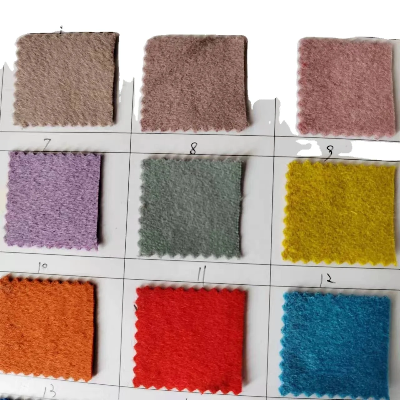 A small amount of soft high quality 600g/m100% wool  all season single side wool coat fabric