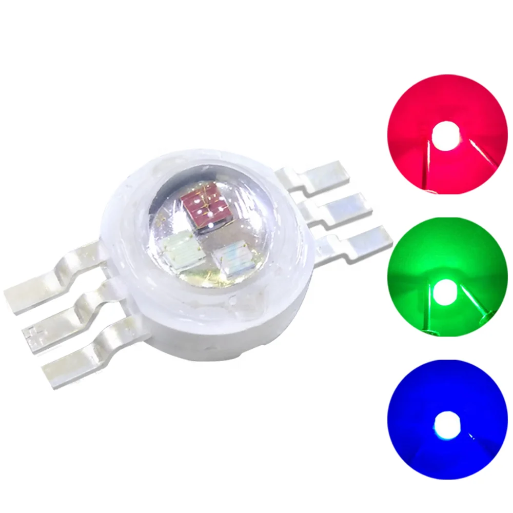  Чипы Epistar 6 контактов красный зеленый синий высокая мощность 3 Вт RGB СВЕТОДИОД 45 мил
