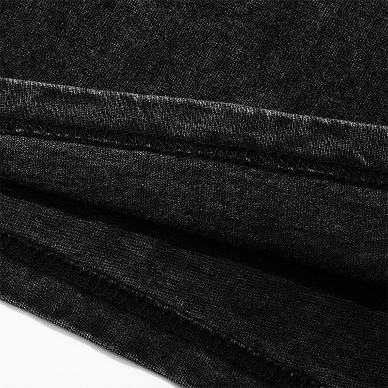 Wholesales Stone Washed T Shirts Acid Wash Cotton Unisex  Tshirt Oversized Tee Shirts Blank  Men Tshirt