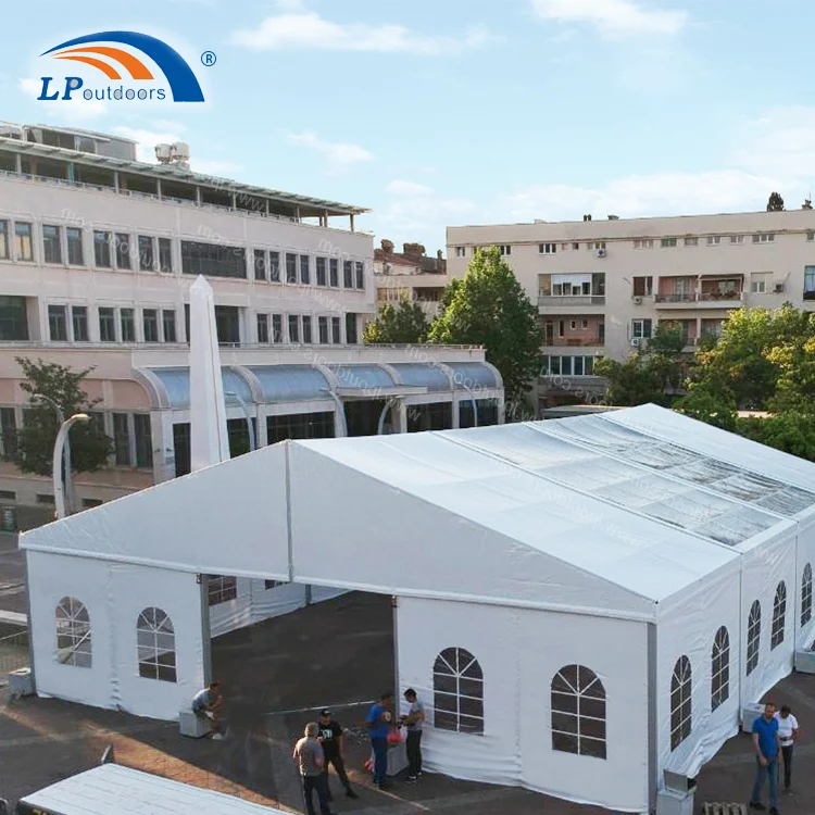 15x35M Luxury Event Tents Outdoor Wedding Party Tent Transparent Wedding Tent For 500 People