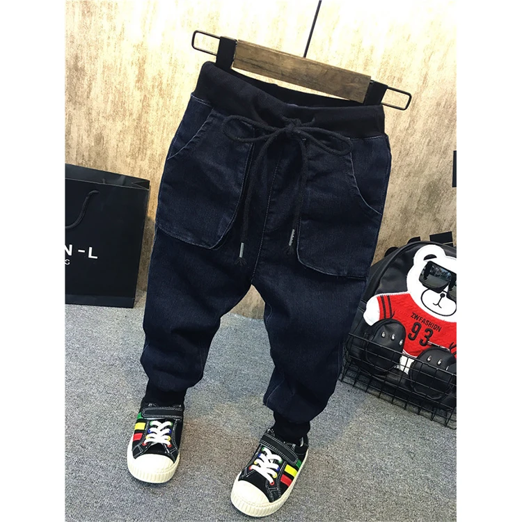
2020 Spring and Autumn Boys and Girls Small Feet Jeans Children Baby Pants 