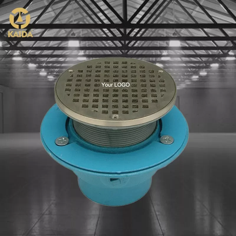 Kaida Zhejiang Metal brass shower drain Floor Drain, Invisible Anti Odor Square Brass Shower Floor Drains