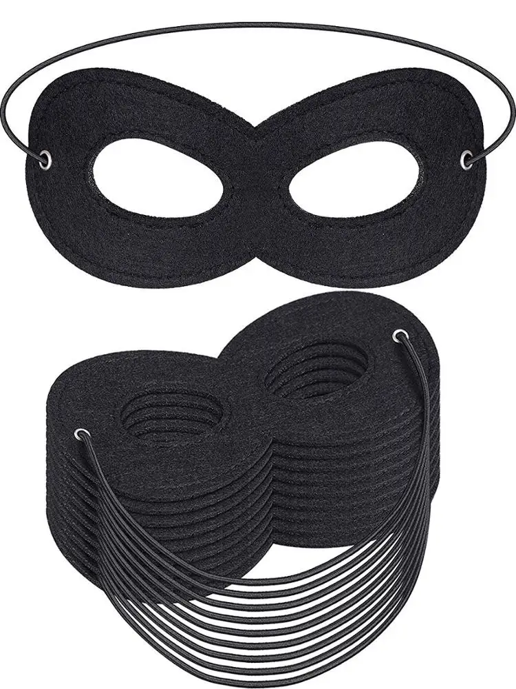 Zhongrun Felt Hero Eye Masks Cosplay Masks for Christmas Birthday Party