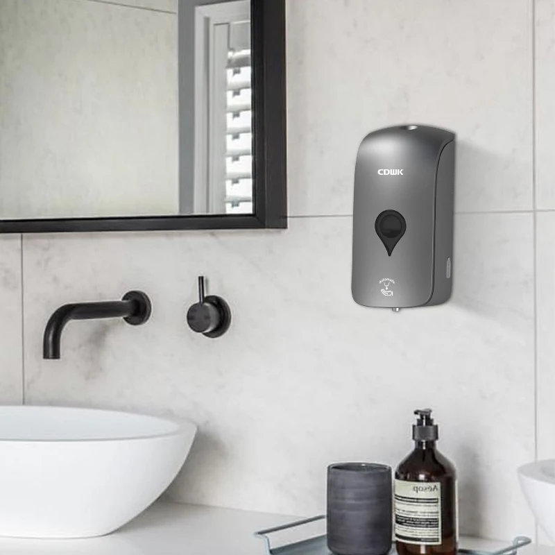 CDWK ABS plastic refillable 1000ml wall mounted touchless automatic liquid foam soap dispenser