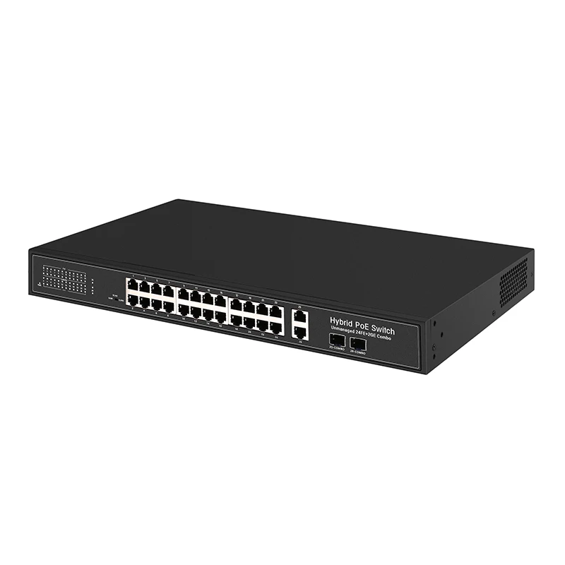 High Quality 100mbps 24 ports ethernet poe switch