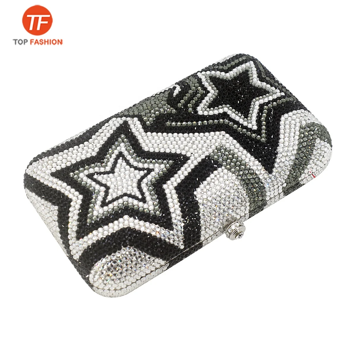 Factory wholesales Luxury Rhinestone Clutch Bag Crystal Bling Star Evening Bag Wedding Party Prom Clutch Evening bag