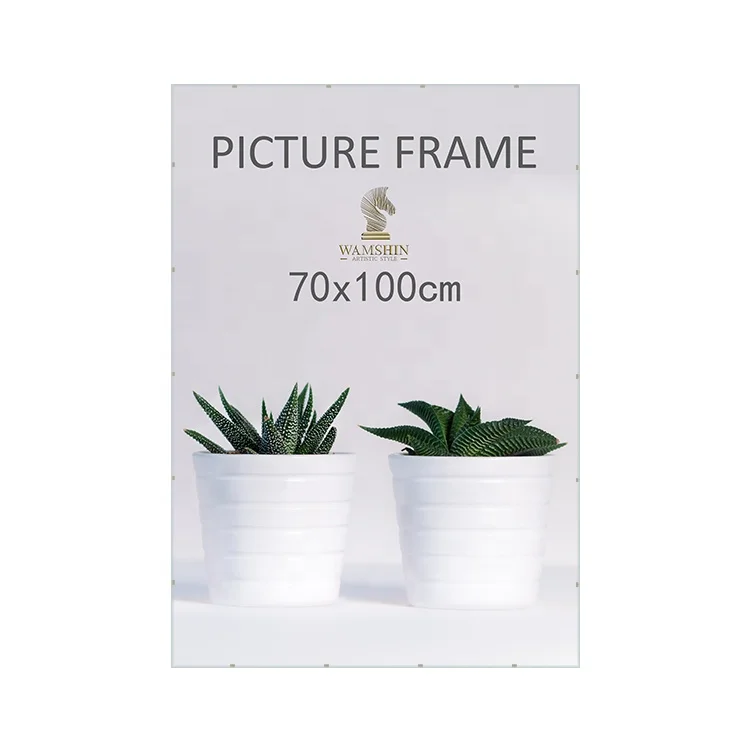 Various Sizes Frameless Glass Clip Frame 4x6 A0 A1 A2 A3 A4 Large Size Clear Acrylic Clip Poster Frame