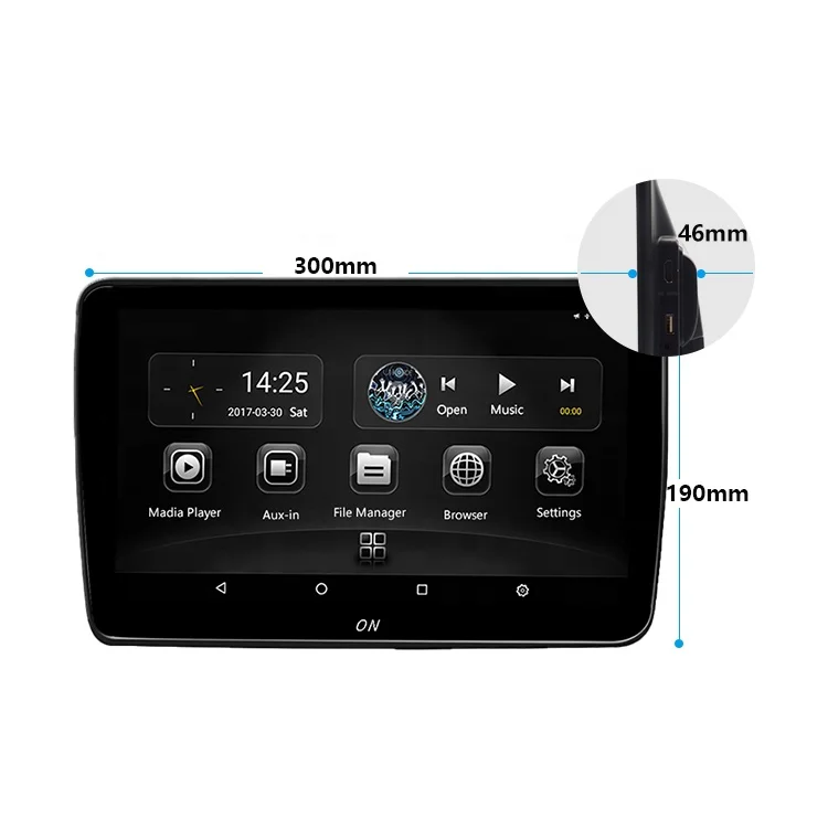 11.6inch Universal Car Passenger Video Music Movie Player Interactive Touch Screen Android HD Display Full View Angel