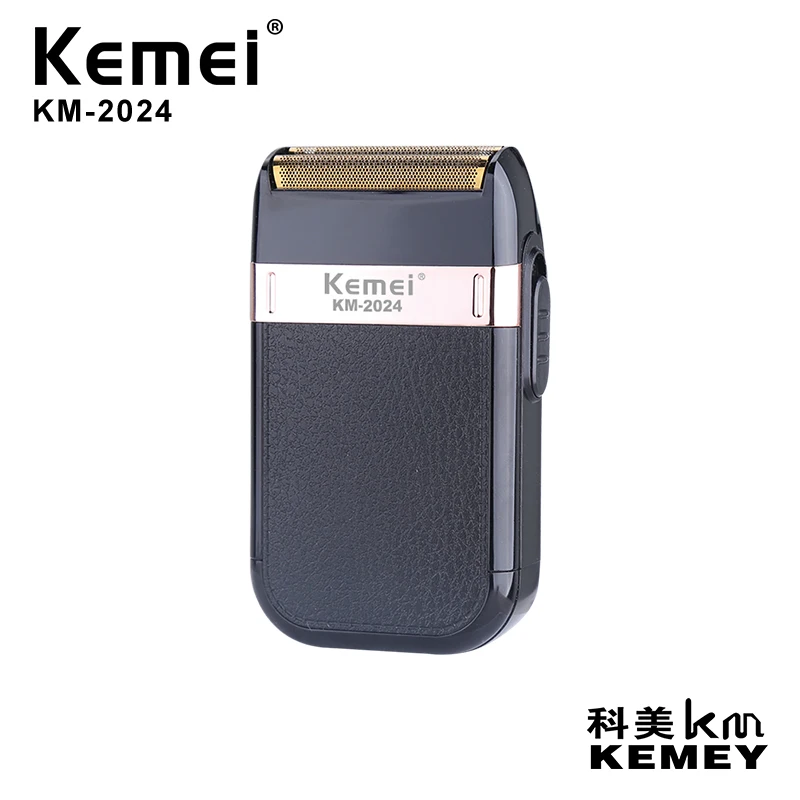 2022 Новый KEMEI KM-2024 с возвратно-поступательным движением машинка для стрижки бороды и усов; USB аккумуляторная электрическая
