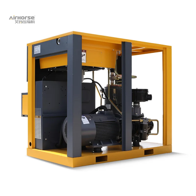 Airhorse air compressor support OEM brand Industrial Compressors 175hp 132kw fixed speed screw air compressor