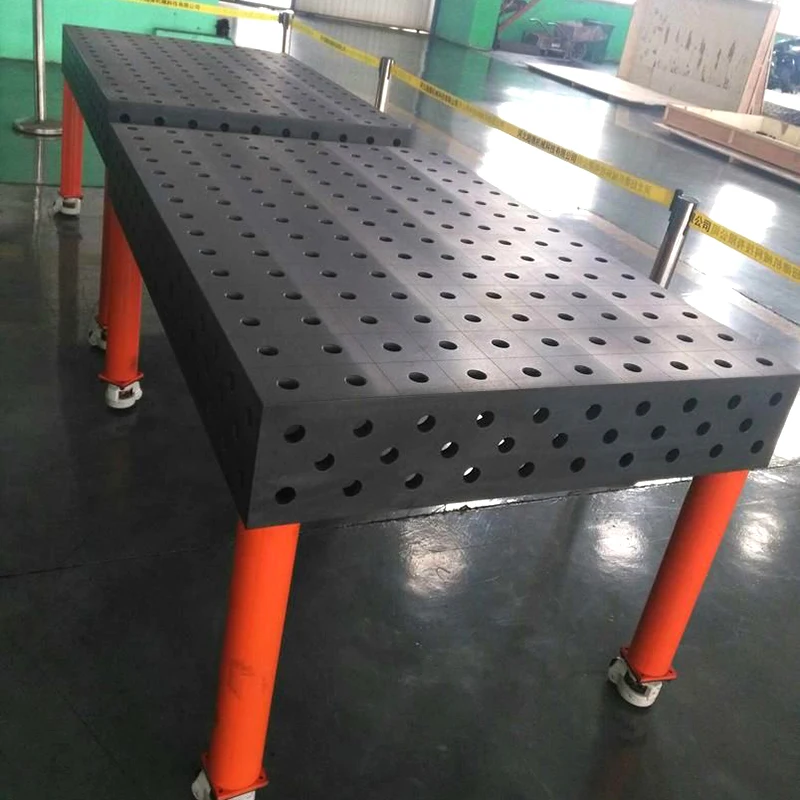 Manufacturers sell cast iron 3D welding tables rotating welding workbenches and welding fixtures that can be customized