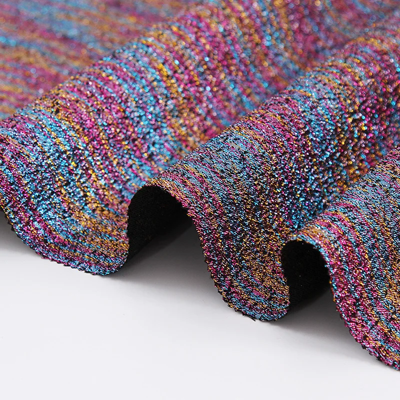 Luxury Metallic Jacquard Fabric for Evening Dress