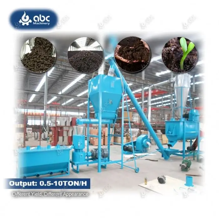 Dust Free Complete Pig Manure Chicken Manure Organic Fertilizer Pellet Machine for Making Compost Pellet Animal Manure