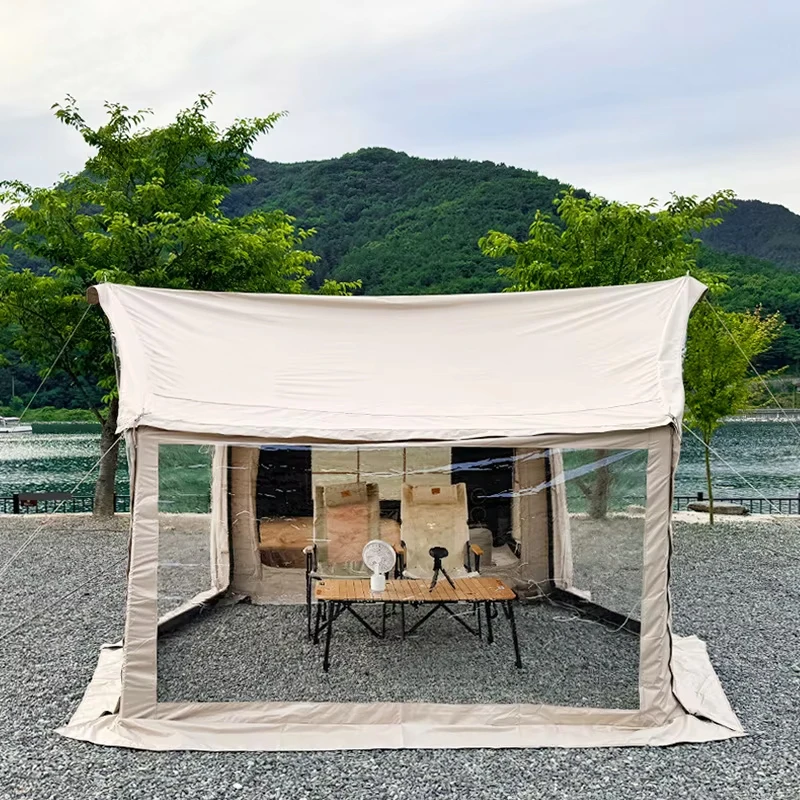 Hot family outdoor camping inflatable tent Automatic pop-up air tent waterproof sunscreen trade show tent