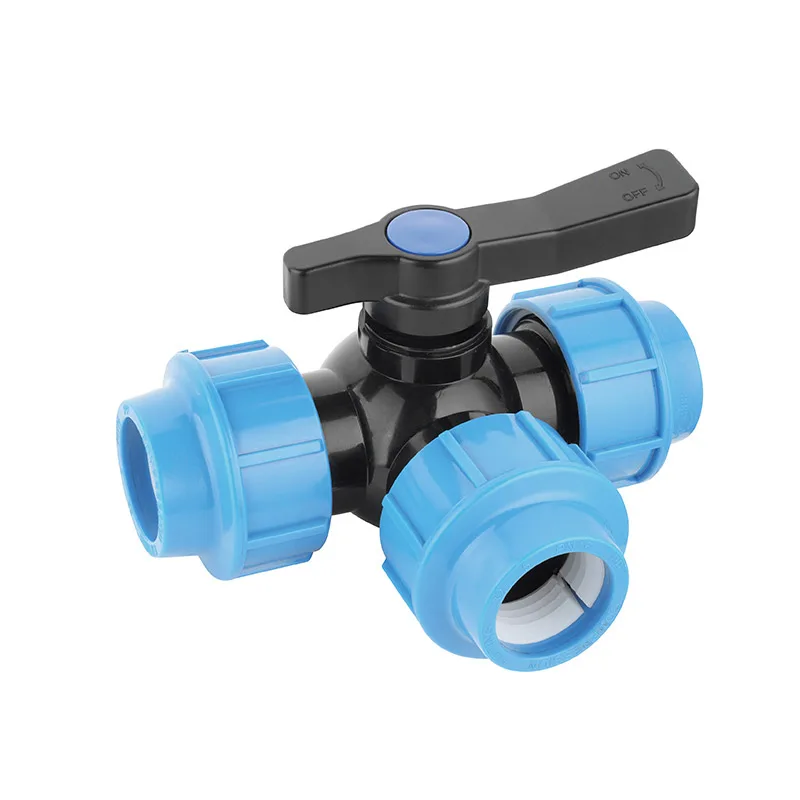 PP Compression Ball Valve pp single union female thread end ball valve