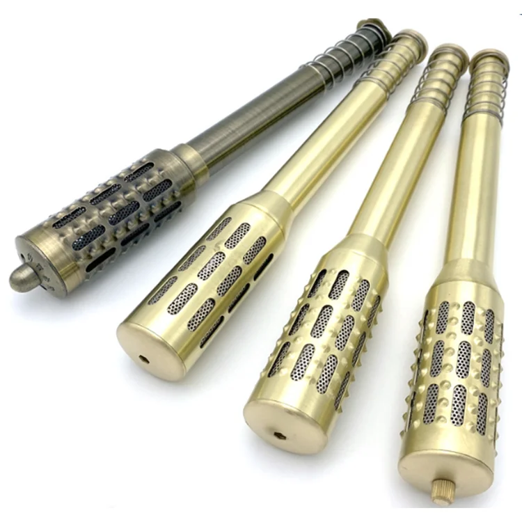 Copper Moxibustion Rod Warm Rolling Massage Heating Acupuncture Point Therapy Pure copper moxa stick burner