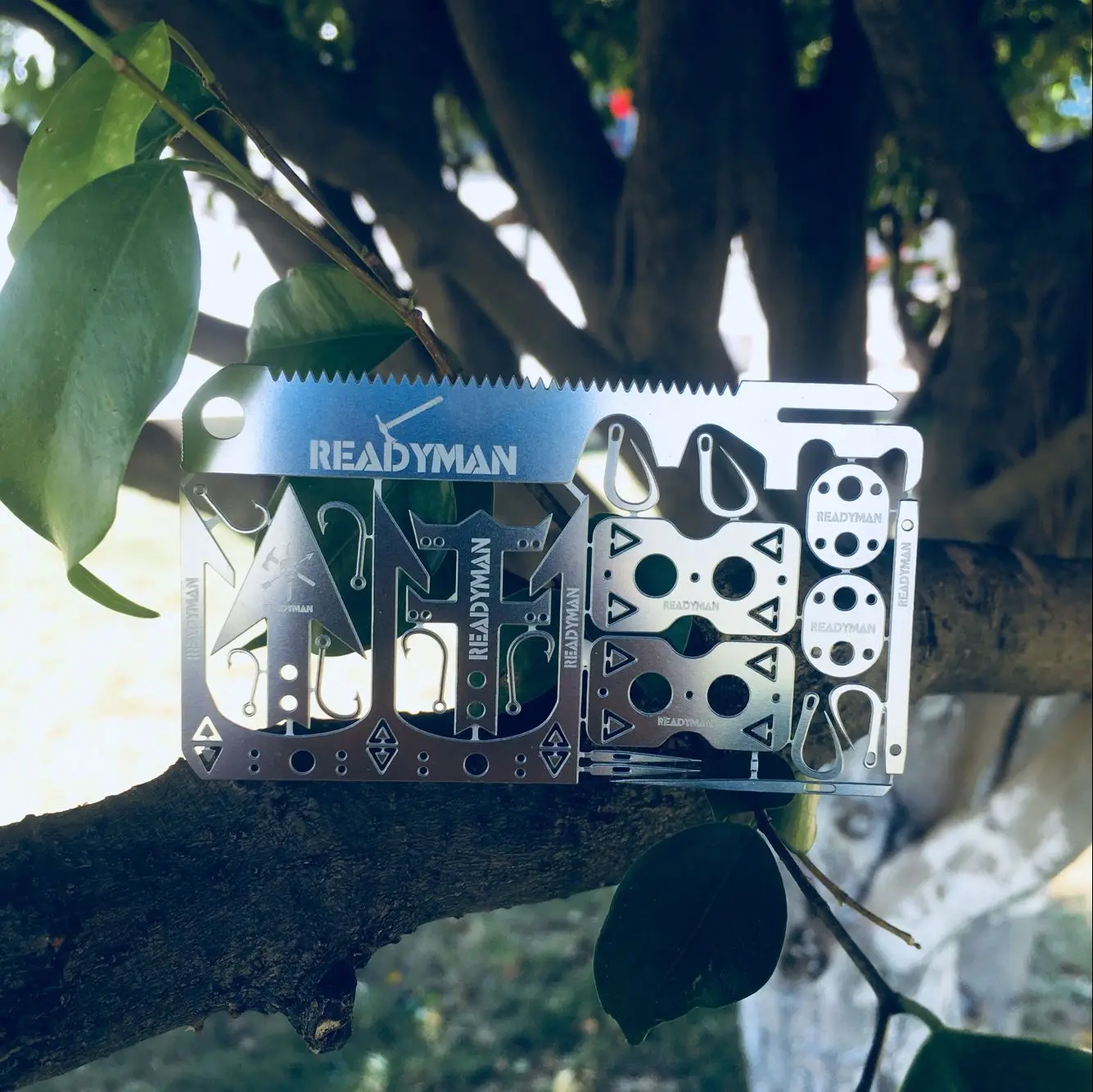 newest malti function survival tool with fishhook