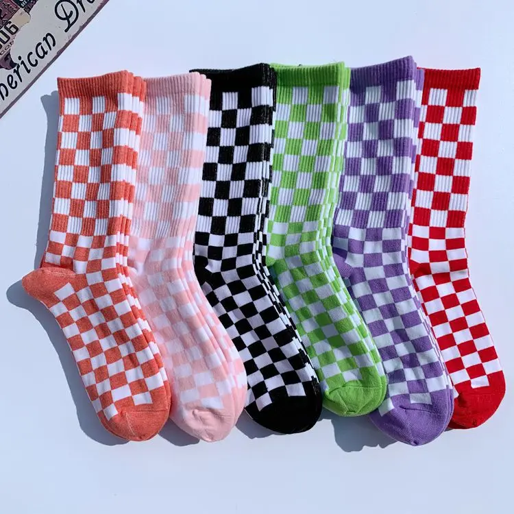 Wholesale sample Multi Color Unique Colored Jacquard Skateboard Funny Fashion Custom Socks Men Crew Novelty Crazy Socks