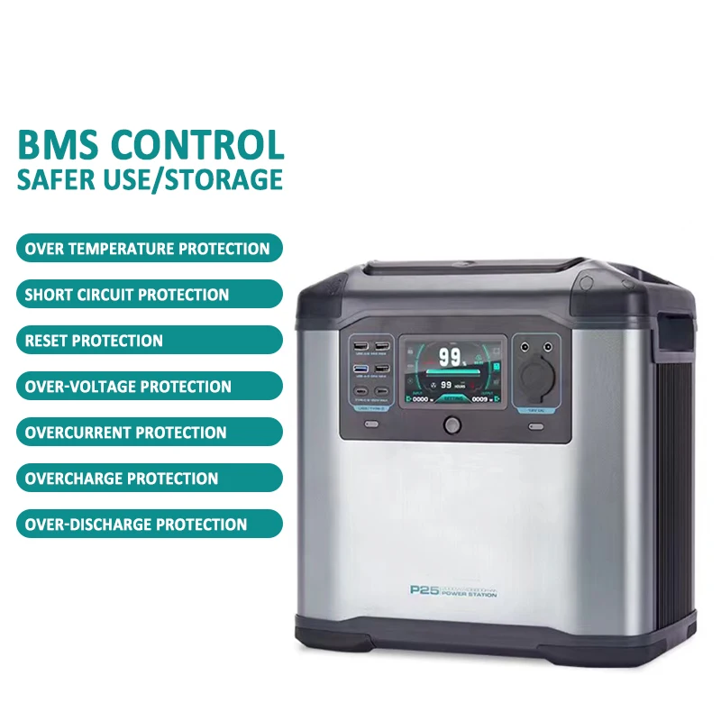 Times Power 2000w portable power station solar generator 5000w price portable power bank supply station for Outdoor camping