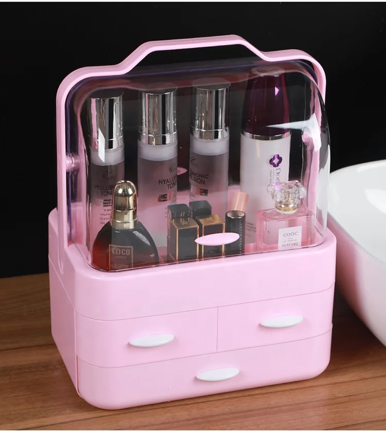 
In Stock China home Modern style makeup organiser cosmetic storage capsule box 