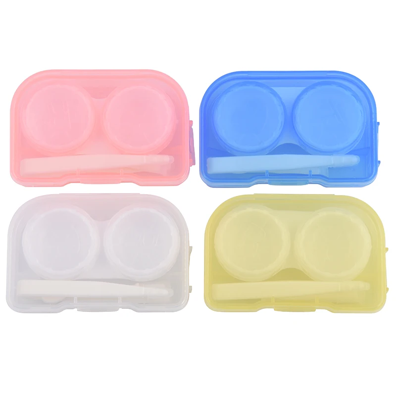 
OEM Portable Colorful Contact Lens Case cosmetic box contact lens box 