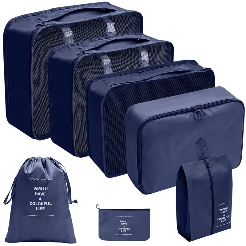 7 Pcs Clothes Storage Suitcase Kit Underwear Travel Bags Luggage Set Travel Luggage Bags Storage Travel Organizer Bag Set