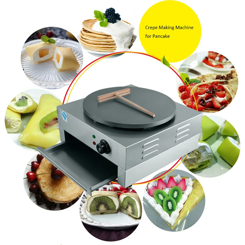 Easy Operating Wholesale Crepe Maker Electric Crepe And Pancake Makers Snack Food Machine