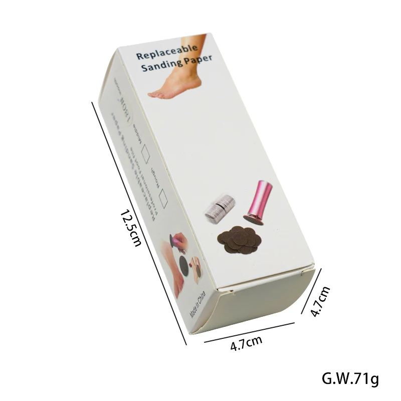 Dead skin pedicure sandpaper nail art remove tool electronic foot file callus remover foot sanding paper